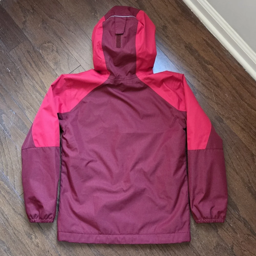 Columbia Youth Fleece Lined Rain Jacket Size S